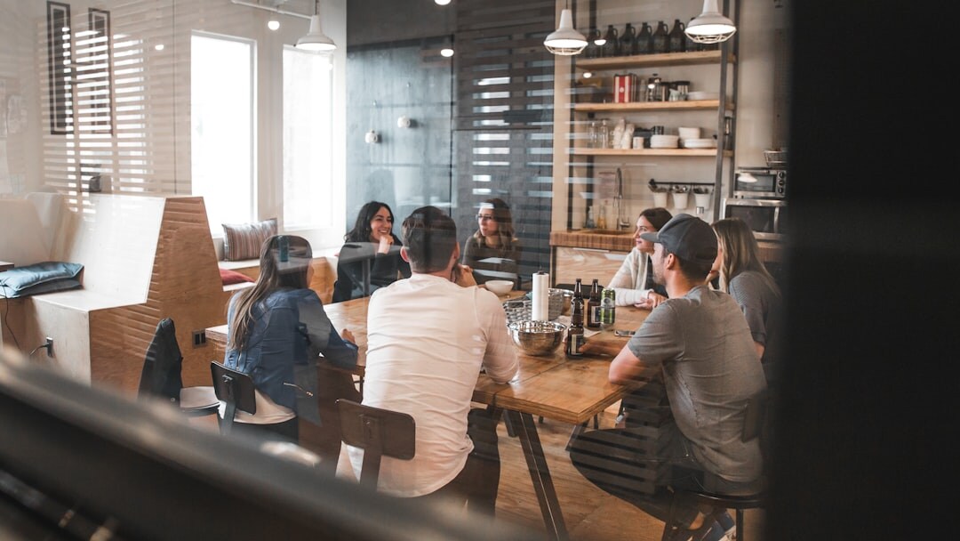 group of people discussing