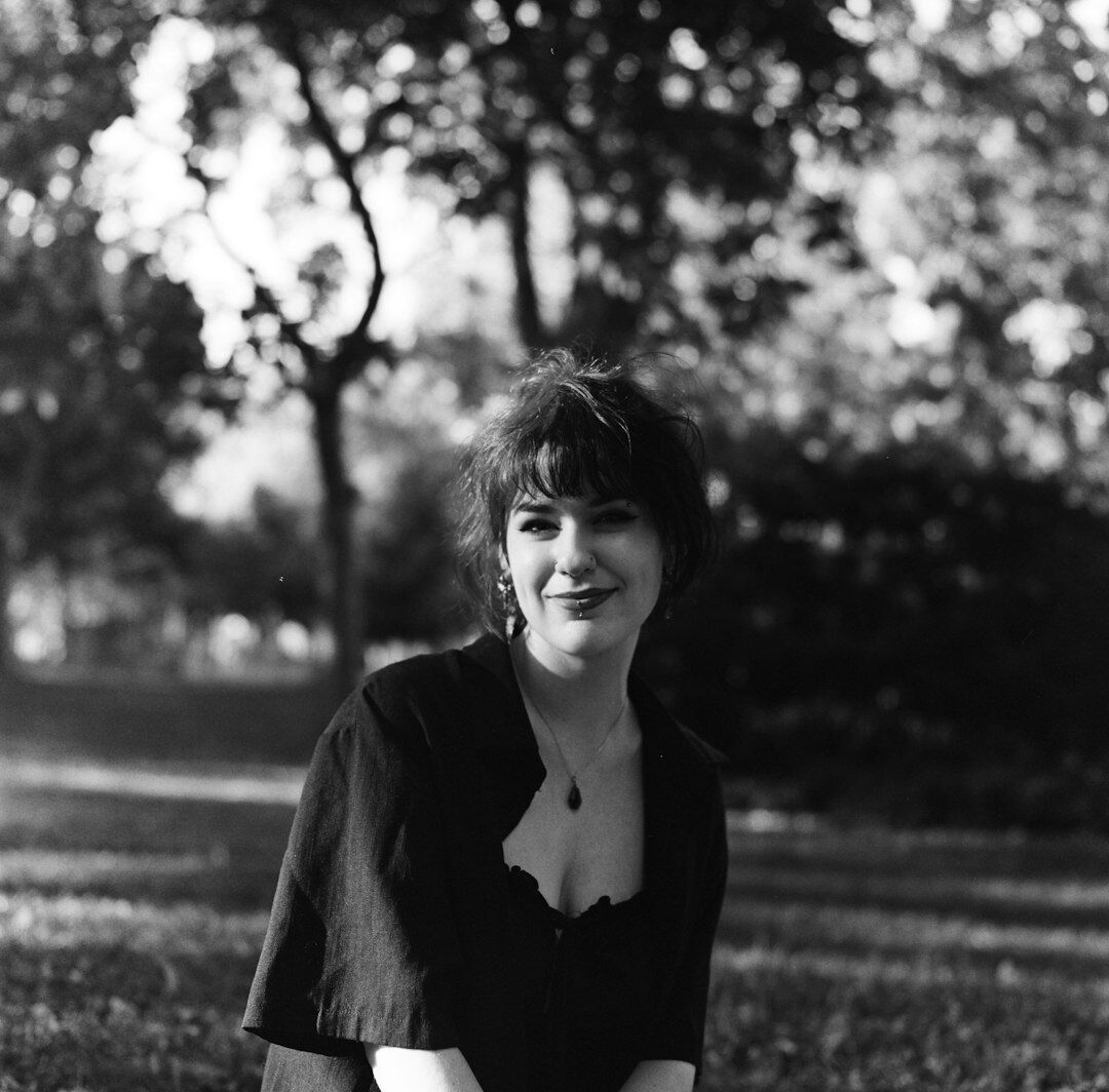 Portrait of a smiling woman editor